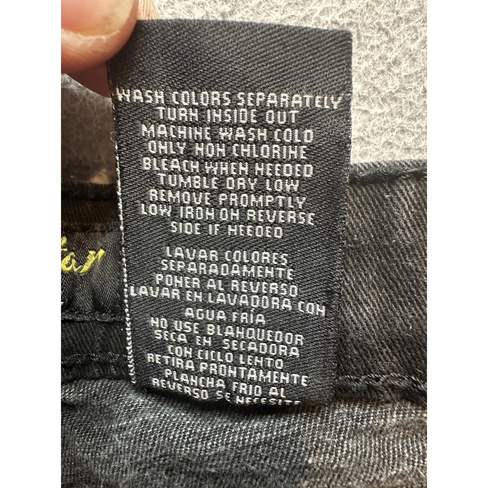 Urban Star Jeans Mens 36x29 (35x28) Black Stretch Denim Straight Leg 5 Pocket - Picture 12 of 14